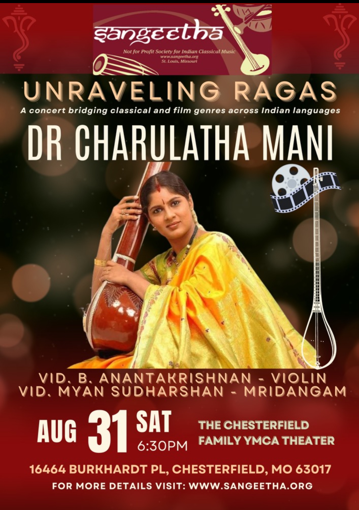 Sudha Raghunathan Concert on 09/29/2024